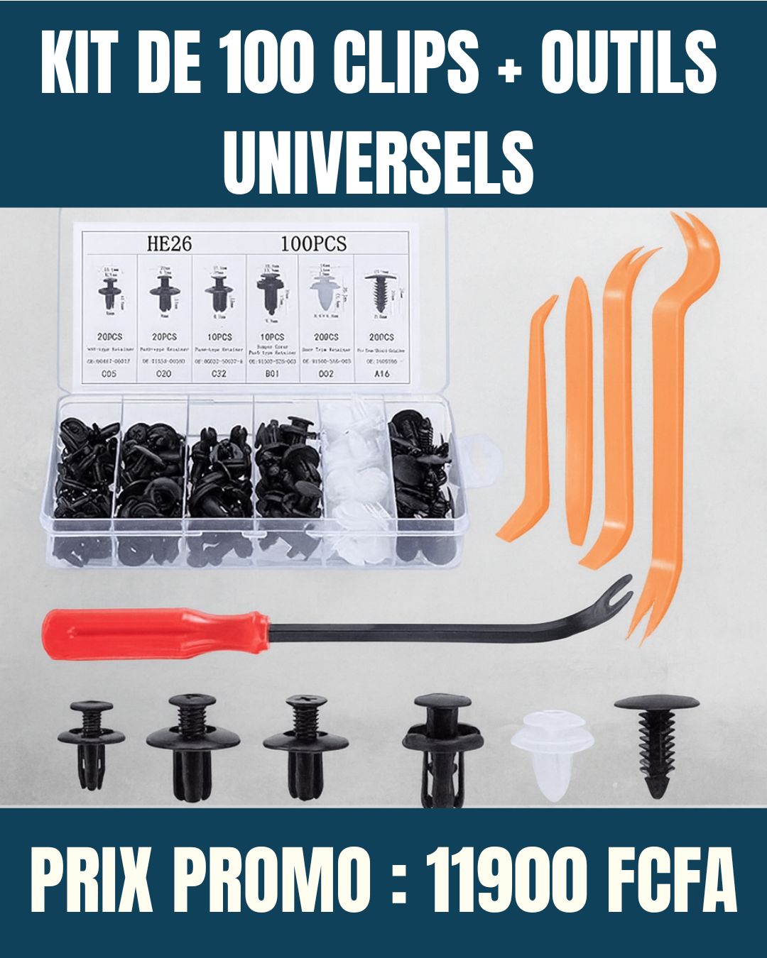 𝐊𝐢𝐭 𝐝𝐞 𝟏𝟎𝟎 𝐂𝐥𝐢𝐩𝐬 𝐀𝐮𝐭𝐨 + 𝐎𝐮𝐭𝐢𝐥𝐬 𝐔𝐧𝐢𝐯𝐞𝐫𝐬𝐞𝐥𝐬 – 𝐑𝐞́𝐩𝐚𝐫𝐚𝐭𝐢𝐨𝐧 𝐑𝐚𝐩𝐢𝐝𝐞 𝐏𝐚𝐫𝐞-𝐜𝐡𝐨𝐜𝐬 & 𝐈𝐧𝐭𝐞́𝐫𝐢𝐞𝐮𝐫